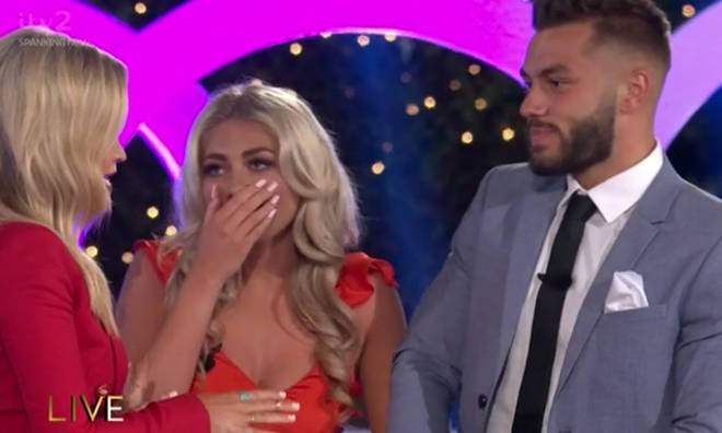 Paige Turley looked shocked to have won Love Island