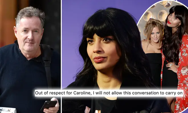 Jameela Jamil ended her row with Piers Morgan out of respect for Caroline Flack