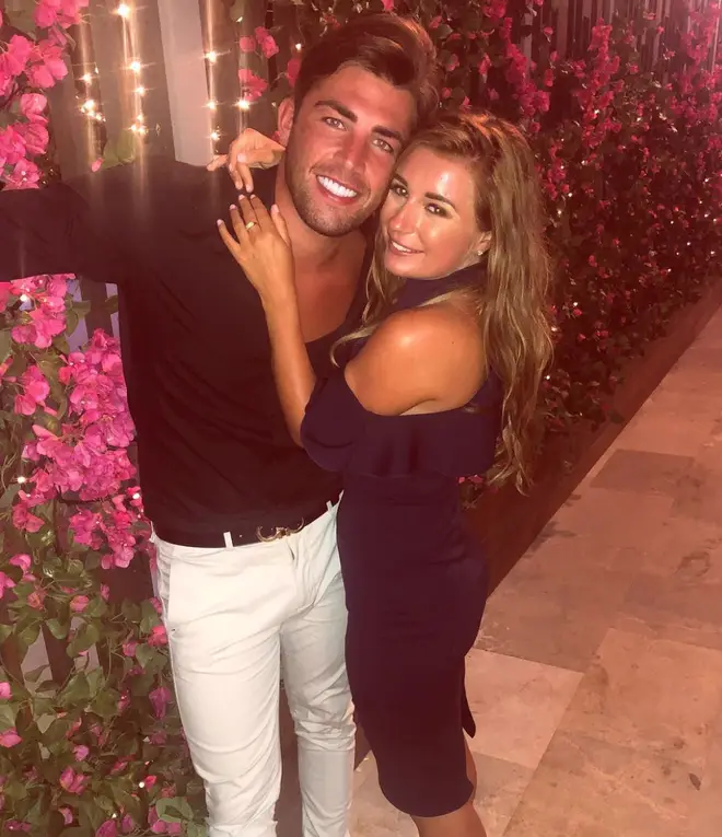 Love Island's Jack Fincham and Dani Dyer cuddle