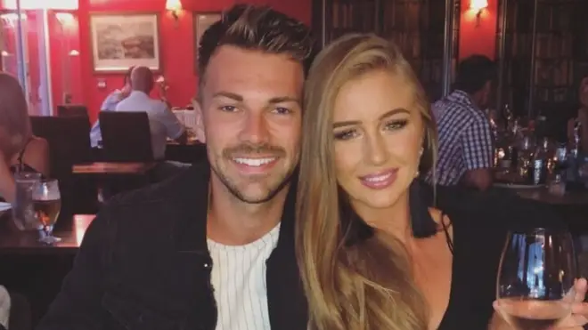 Sam Bird and Georgia Steel enjoy dinner date