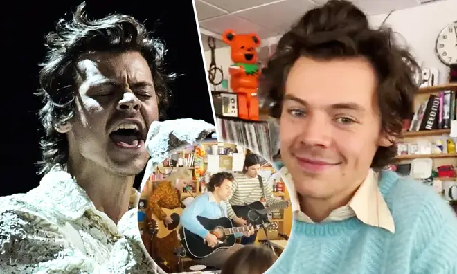 Harry Styles performed a Tiny Desk concert