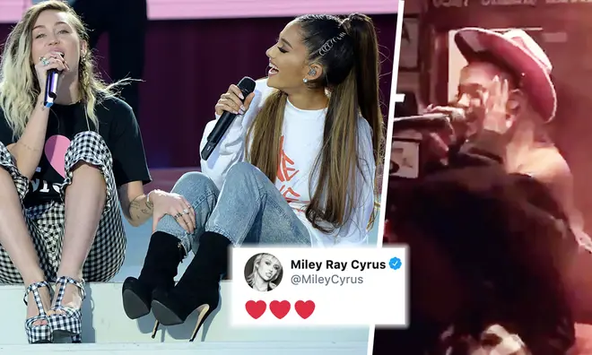 Ariana Grande's karaoke gets seal of approval from Miley Cyrus