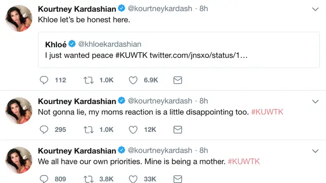 Kourtney Kardashian Twitter Rant About Sisters