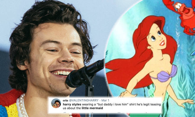Harry Styles wears Little Mermaid t-shirt after turning Prince Eric role down