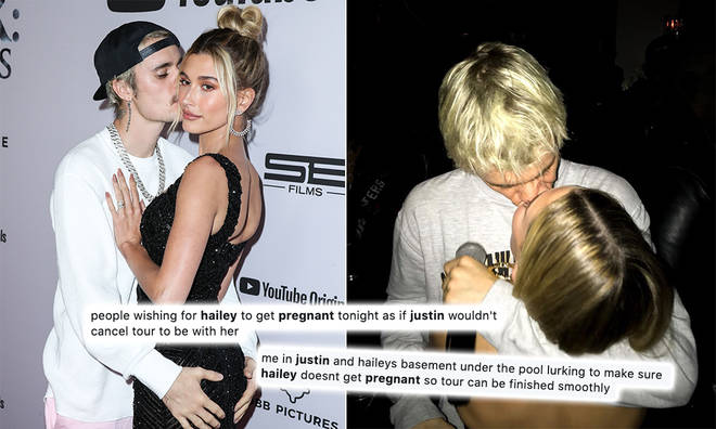 Justin Bieber's fans are worried he'll cancel his tour if Hailey gets pregnant