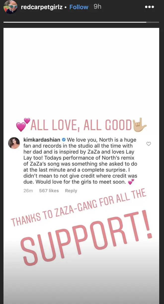 Zaza's parents responded to Kim Kardashian's statement