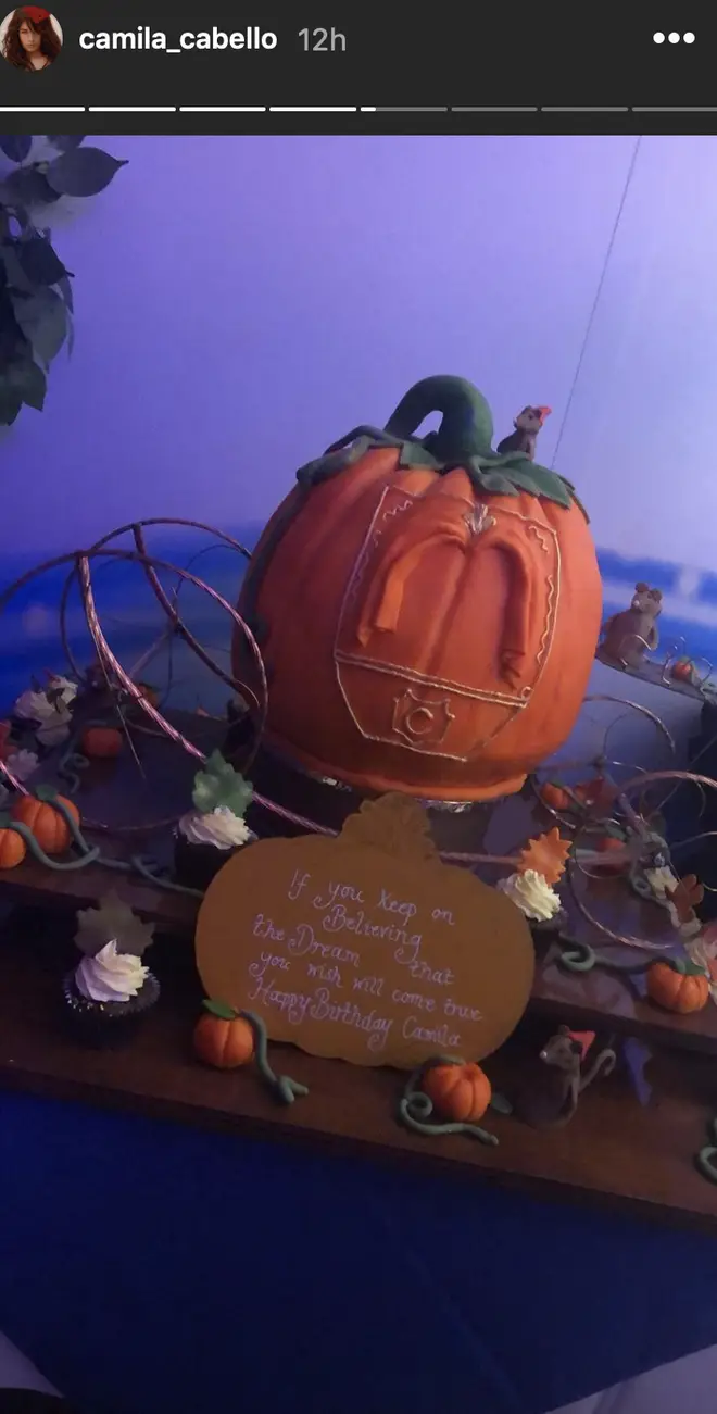 Cinderella took over Camila Cabello's party with a pumpkin cake