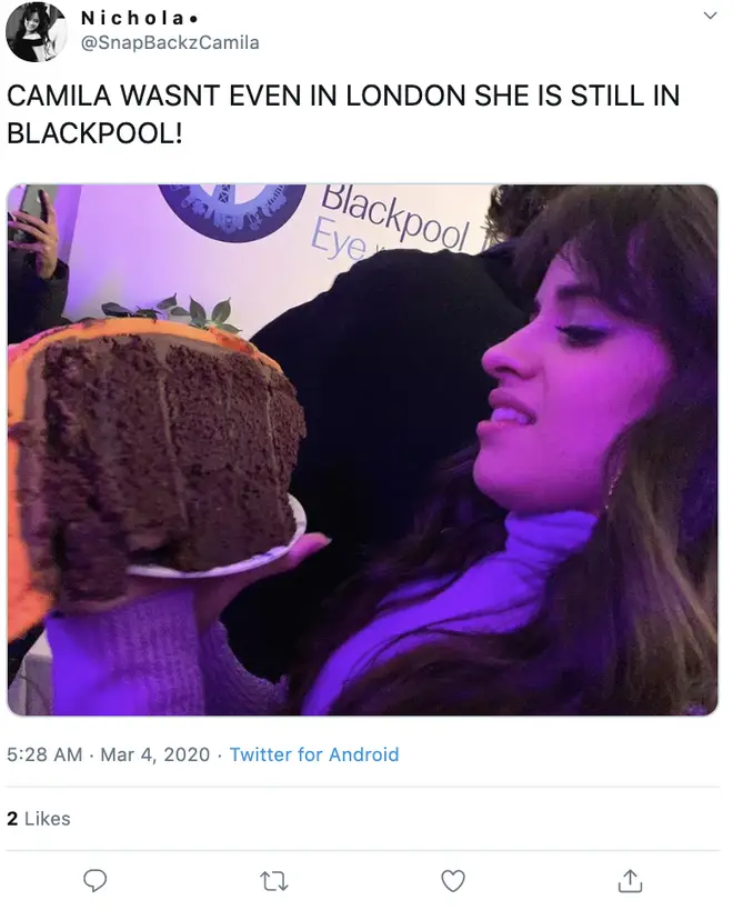 Fans couldn't get over Camila Cabello celebrating her birthday in Blackpool