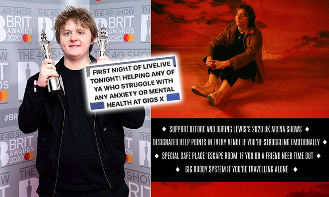 Lewis Capaldi has set up an initiative to help fans with mental health struggles at his shows