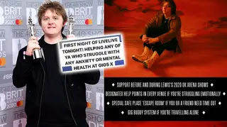 Lewis Capaldi has set up an initiative to help fans with mental health struggles at his shows