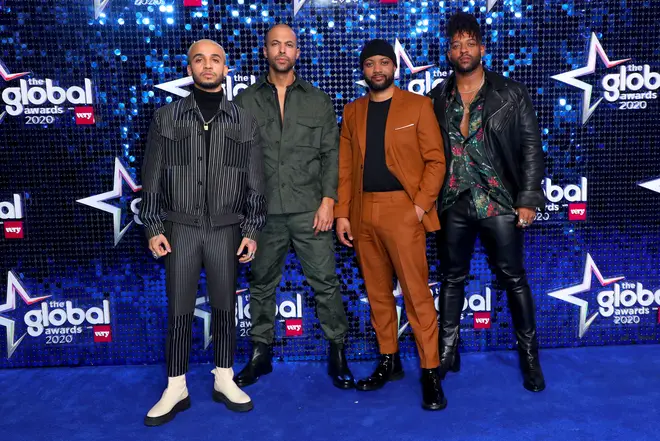 JLS have made their Global Awards blue carpet debut