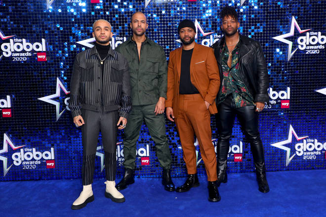JLS have made their Global Awards blue carpet debut