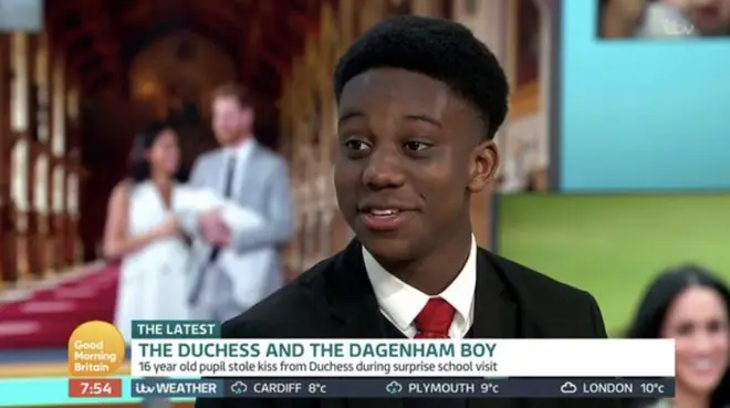 The 16-year-old appeared on Good Morning Britain to speak about the 'inspirational' encounter