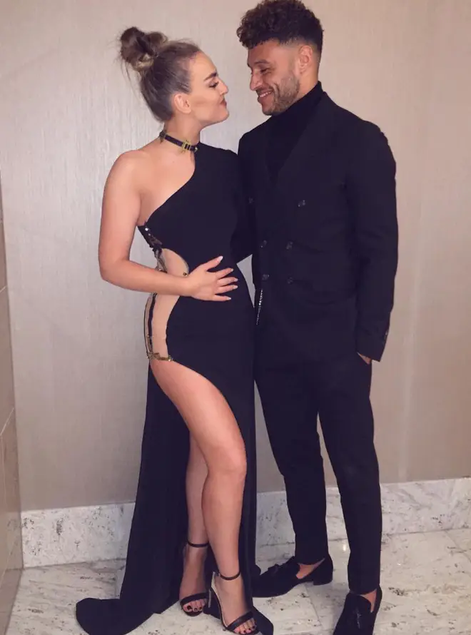 Perrie Edwards and Alex Oxlade-Chamberlain attended the BRITs in 2017