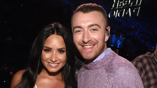 Demi Lovato and Sam Smith pictured together