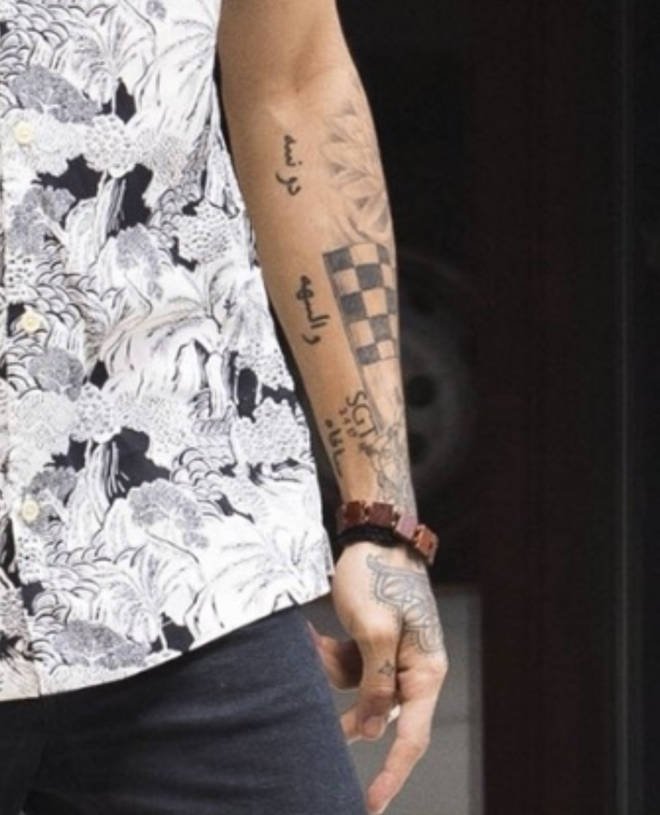 Zayn Malik has a number of tattoos on his body