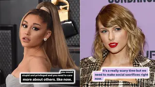 Ariana Grande and Taylor Swift have spoken out about the coronavirus outbreak