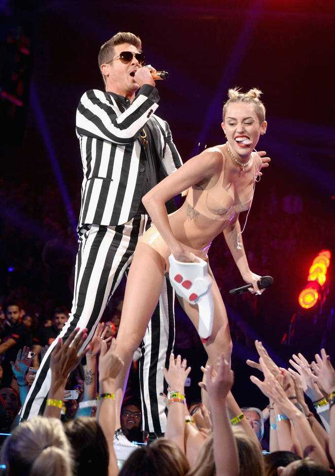 Miley Cyrus said she was compared to a turkey after her VMAs performance with Robin Thicke