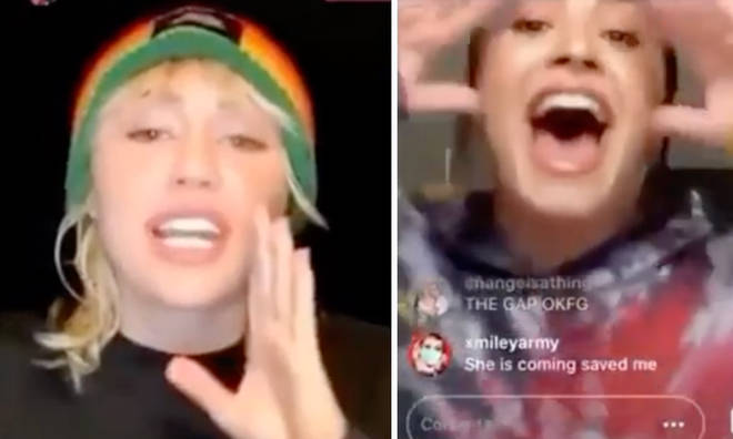 Miley Cyrus & Demi Lovato's Instagram live saw them reminisce old times
