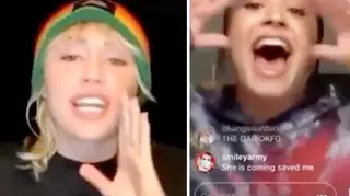 Miley Cyrus & Demi Lovato's Instagram live saw them reminisce old times