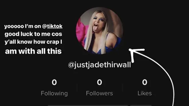Jade Thirlwall opened her own TikTok account