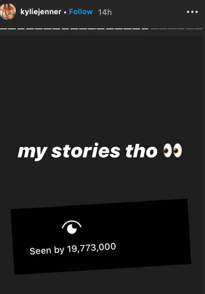 Kylie Jenner reveals 19 million people watch her Instagram stories