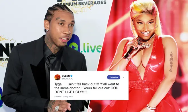 Nicki Minaj Exposes Tyga's Hair Transplant During Furious Twitter Rant