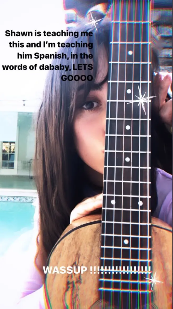 Camila Cabello is learning to play the guitar