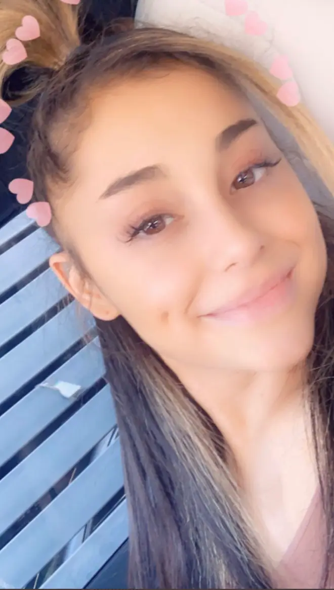 Ariana Grande is using the lockdown to go make-up free!