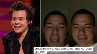 Harry Styles' fans have been sent into a frenzy after thinking the star shaved his hair off