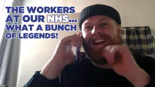 Tom Walker performed a song for NHS staff
