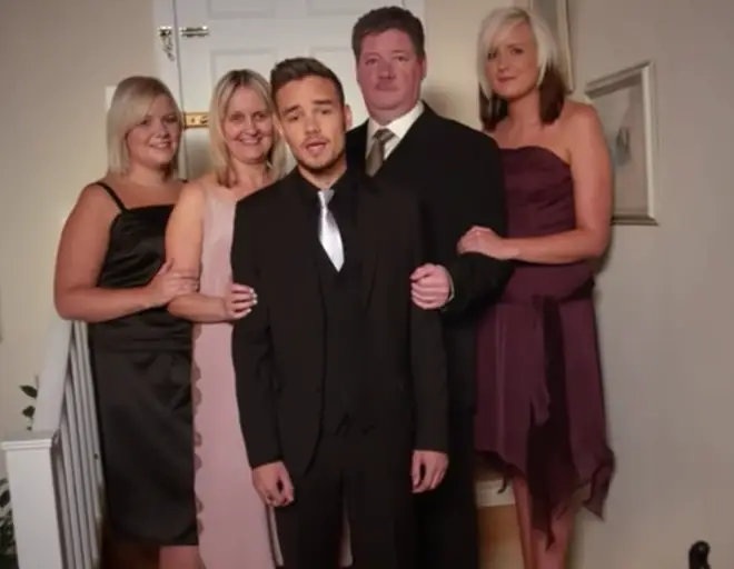 Liam Payne along with his parents and siblings