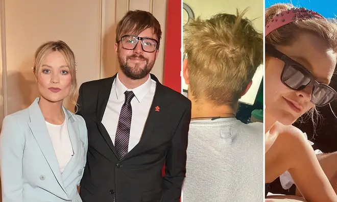 Laura Whitmore attempted to cut boyfriend Iain Stirling's hair