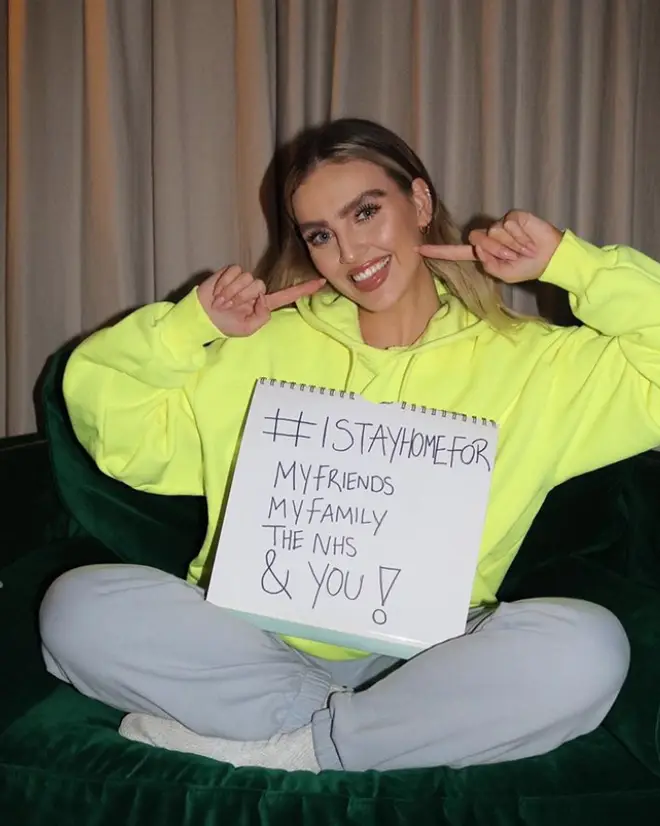 Perrie Edwards has been leaving her hair to its naturally gorgeous state while in isolation