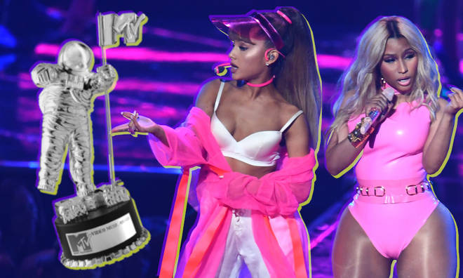 Ariana Grande and Nicki Minaj Perform At 2016 MTV VMAs