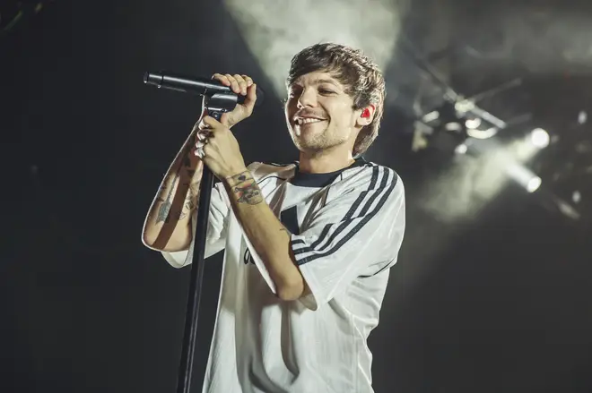 Louis Tomlinson performs at a concert in Madrid
