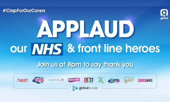 Applaud Our NHS and Front Line Heroes at 8pm tonight