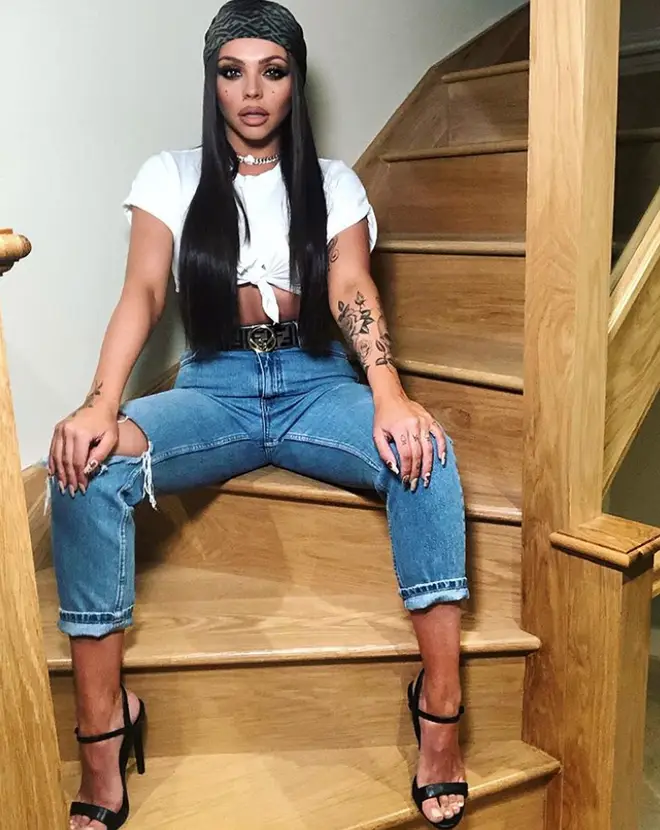 Jesy Nelson has a huge staircase in the entrance hall of her home