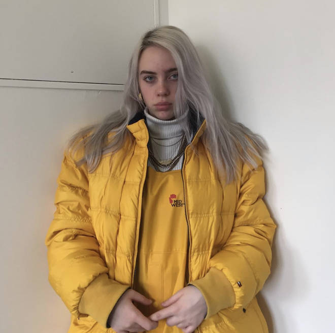 Billie used to dye platinum blonde / gray hair