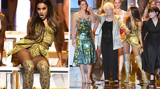 Ariana Grande Brought Her Mum & Nonna Out During VMA Performance