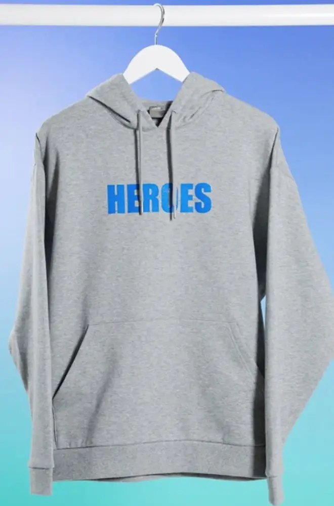 The hoody also comes in grey
