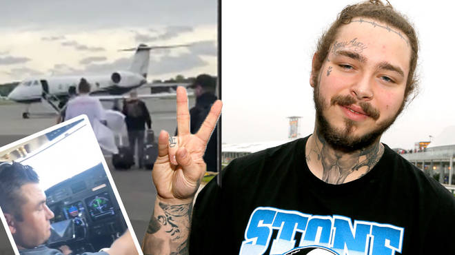 Post Malone's private jet was forced to make an emergency landing.