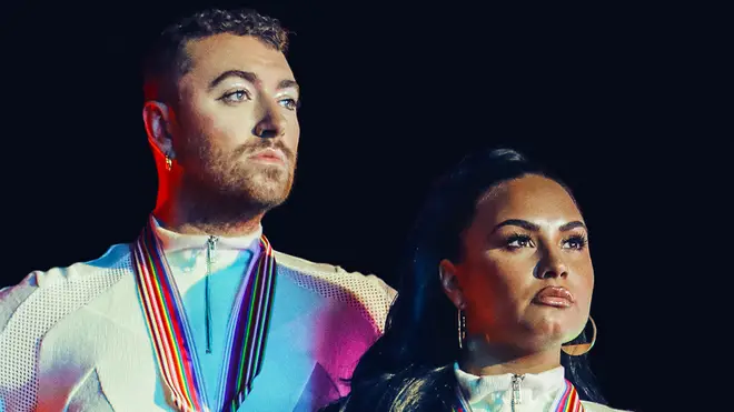 Sam Smith and Demi Lovato in 'I'm Ready' music video