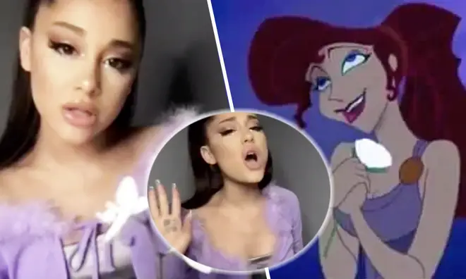 Ariana Grande becomes 'Megara' for Hercules performance