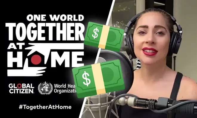 How much money did One World Together At Home raise?
