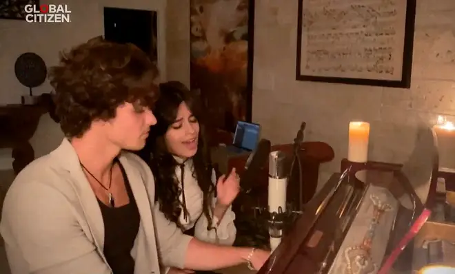 Shawn Mendes and Camila Cabello perform for Global Citizen Together At Home