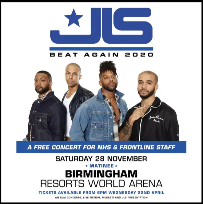 JLS host free NHS and frontline worker concert to say thank you!