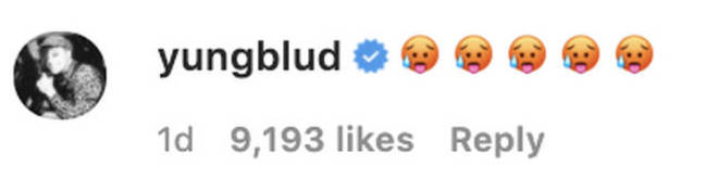 Yungblud left a thirsty comment on Halsey's recent dancing video