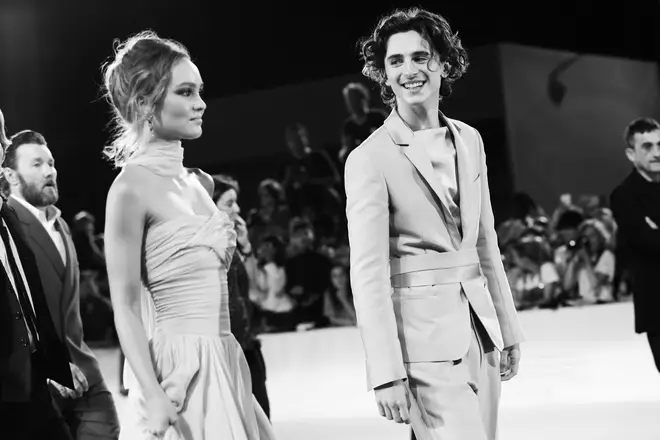 Timothée Chalamet and co-star Lily Rose Depp got together on the set of 'The King'