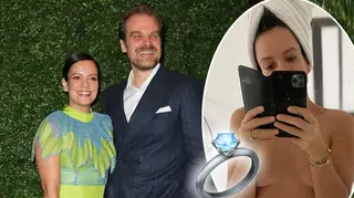 Lily Allen's fans spotted the dazzling ring on her wedding finger